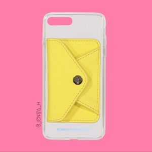 New Stoney Clover Lane Yellow ENVELOPE CELL-PHONE POCKET